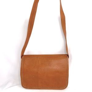 The Leather Shop Milwaukee WI Brown Leather Front Flap Small Shoulder Bag Purse